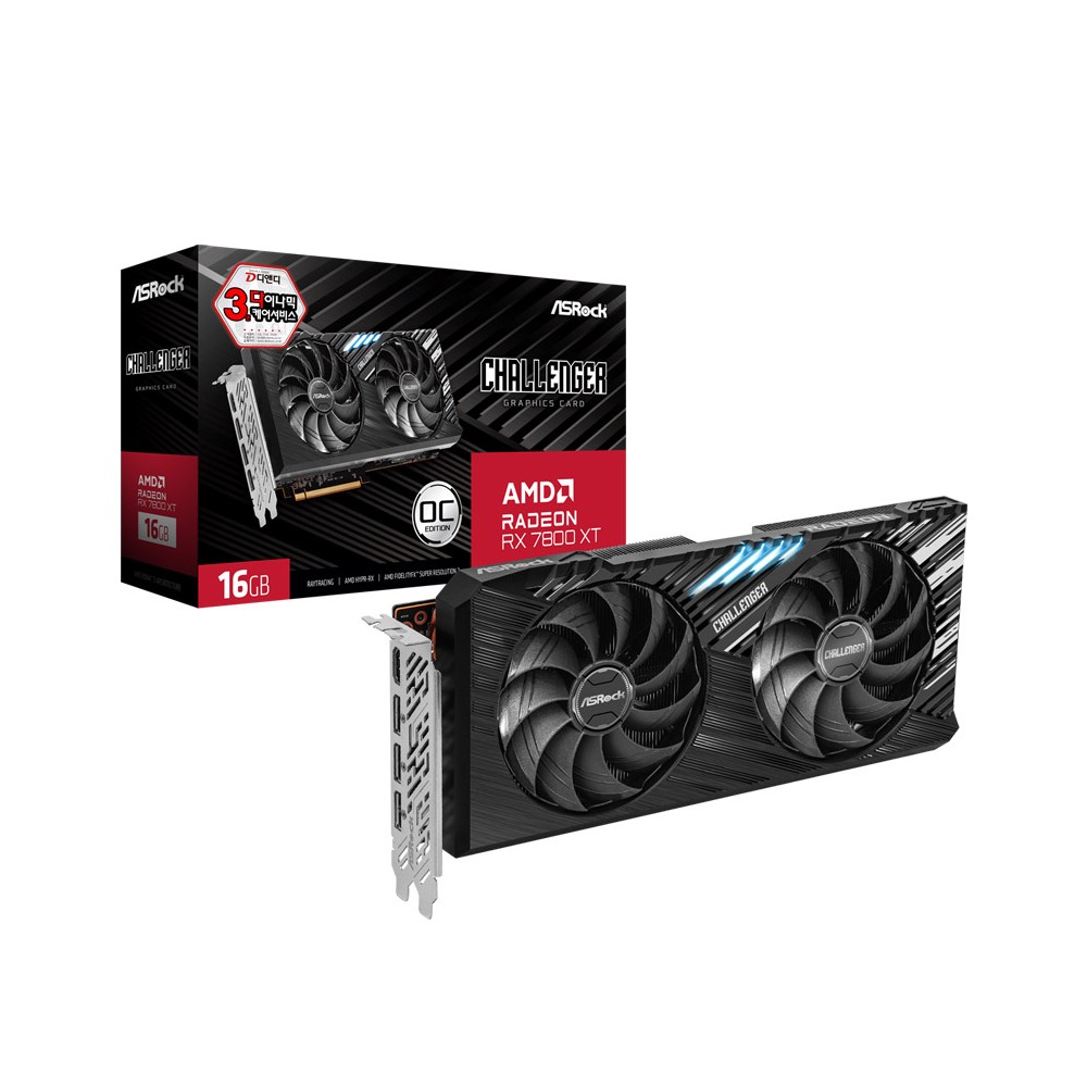 ASRock 라데온 RX 7600 CHALLENGER OC D6 8GB 디앤디컴